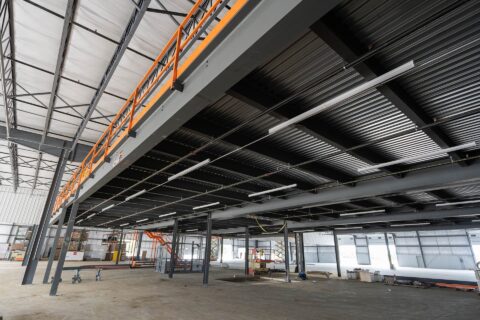 Mezzanine Floor Is Galvanized B Deck